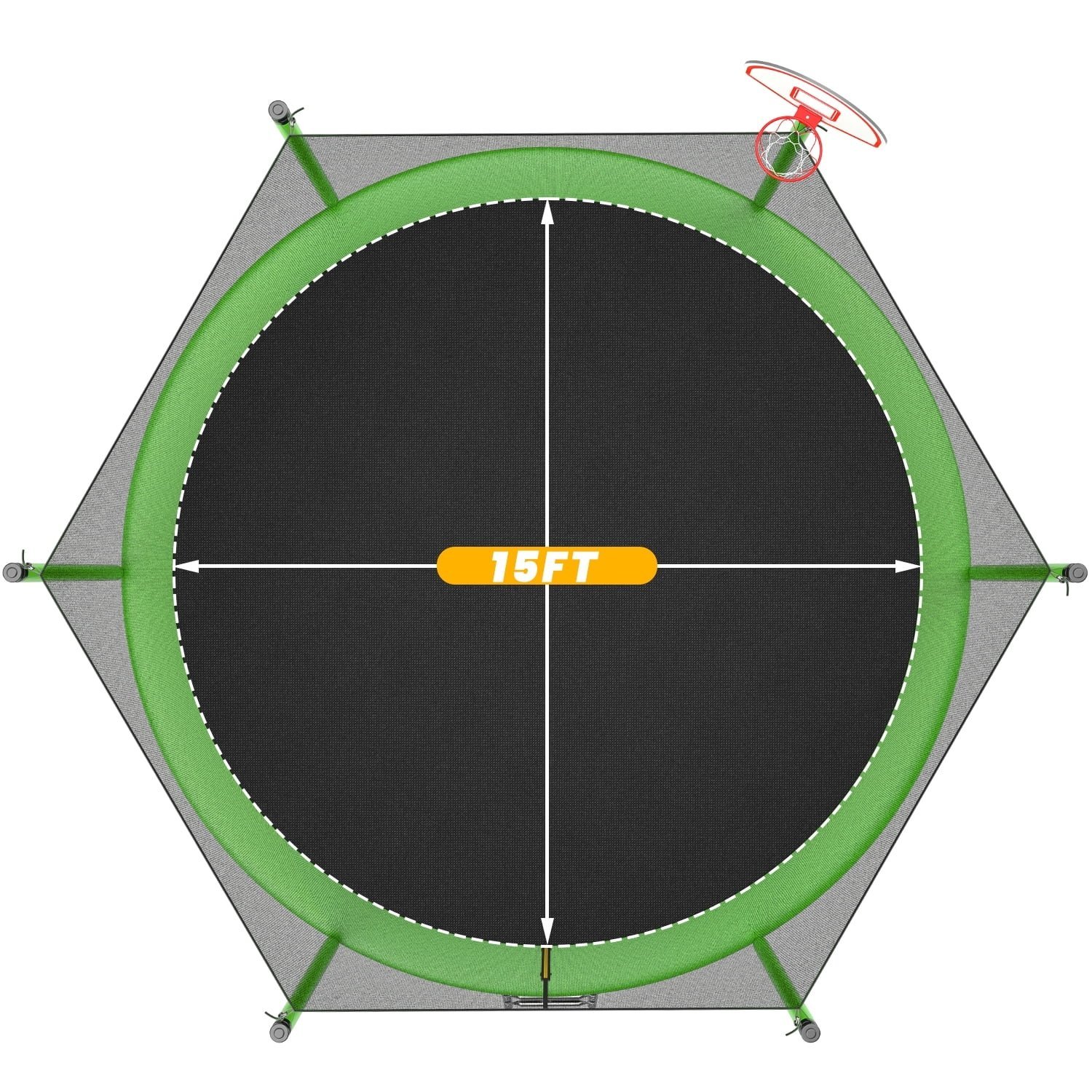 248 JumpFlex HERO 15ft Trampoline - Image 1