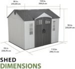 Lifetime 60243 10 x 8 Ft. Outdoor Storage Shed - Image 12