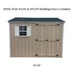 Little Cottage Company Value Workshop 8X8 Wood Shed - Image 5