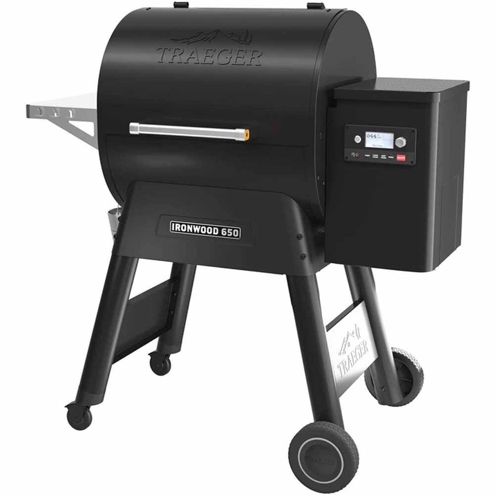 traeger-ironwood-650-wood-pellet-grill-with-wi-fi-wifire-and-digital-controller-tfb65blf Traeger Ironwood 650 Pellet Grill - Image 1